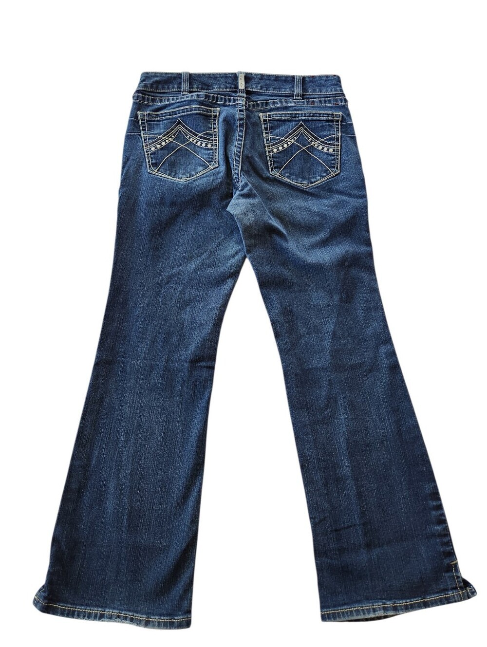 Ariat Eclipse Riding Work Mid Rise Bootcut Ranch Jean 33R Hem Slits - Picture 4 of 15